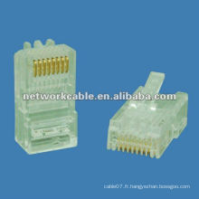 Connecteur cat5e rj45 pour câble réseau